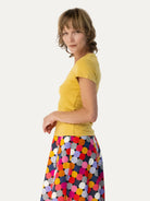 KATIE tee Mustard - Lesley Evers-Best Seller-maisie solid-Shop