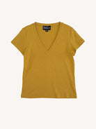 KATIE tee Mustard - Lesley Evers-Best Seller-maisie solid-Shop