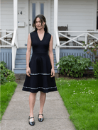 KATRINA dress Black - Lesley Evers - Black - black and white - black and white dress