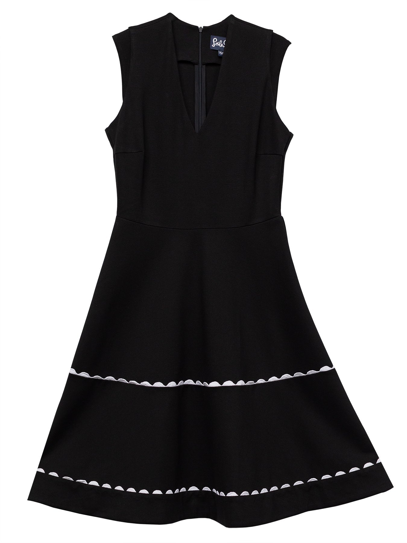 KATRINA dress Black - Lesley Evers - Black - black and white - black and white dress