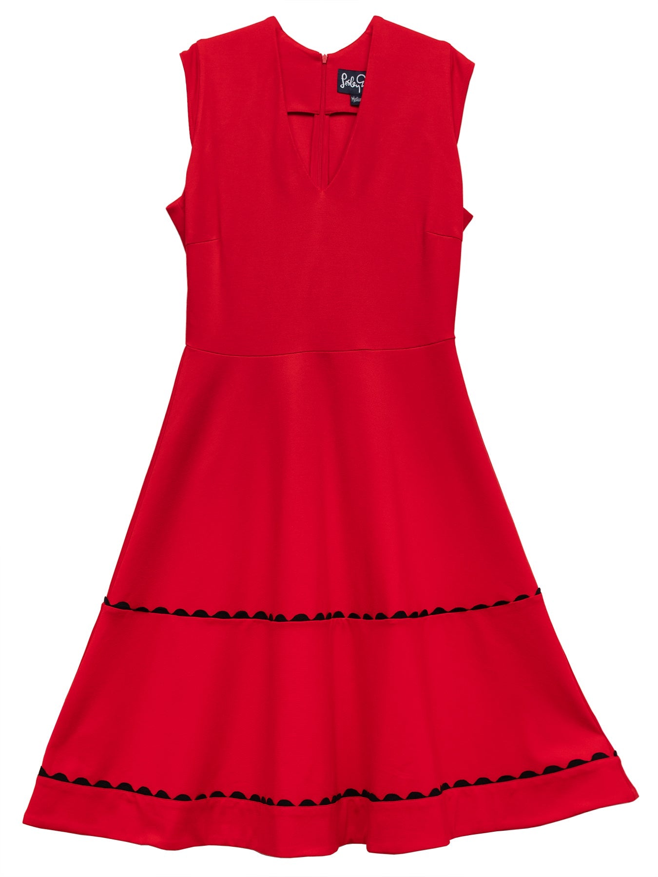 KATRINA dress Red - Lesley Evers - black and red - christmas - holiday