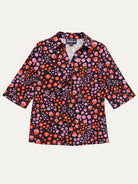 KIMMY top Blossom Breeze Red - Lesley Evers-Button Top-clothing-colorful