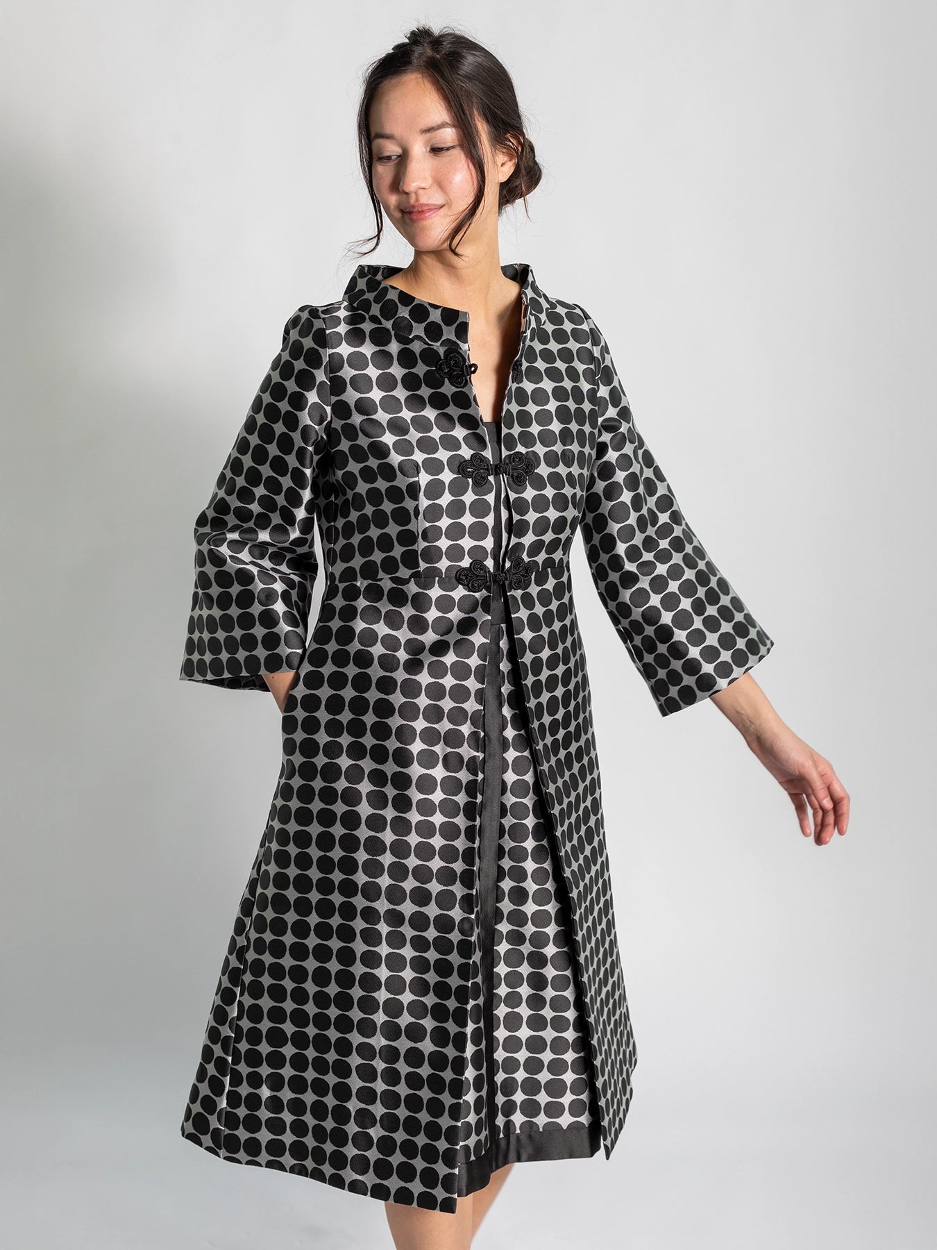 LILA dress Black Dots - Lesley Evers - Dress - Shop - Shop/All Products