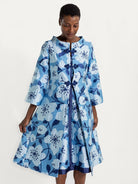 LILA dress Garden Wall Blue - Lesley Evers-Dress-gown-new