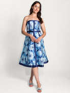LILA dress Garden Wall Blue - Lesley Evers-Dress-gown-new