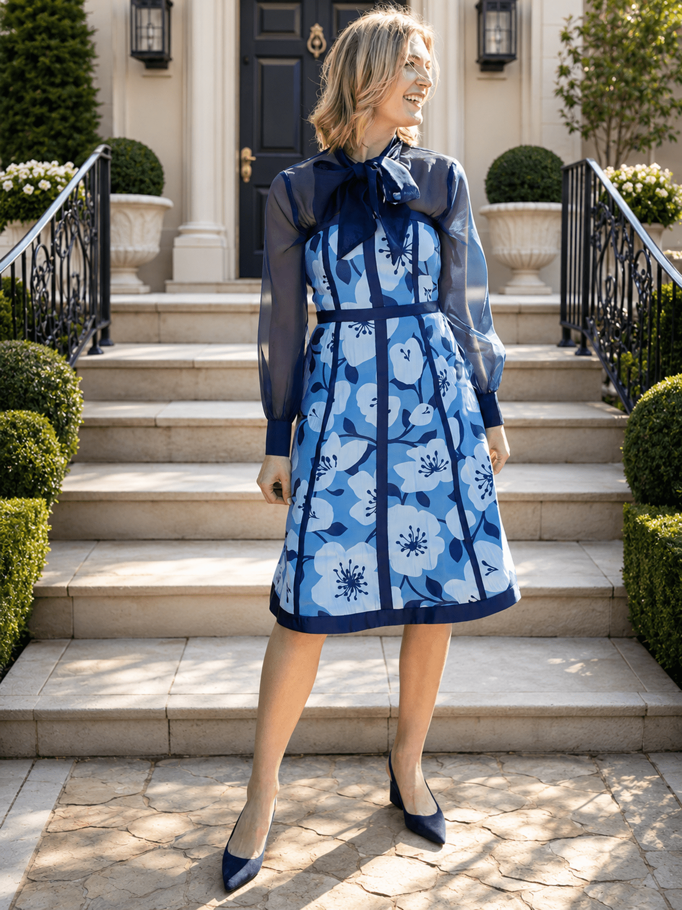 LILA dress Garden Wall Blue - Lesley Evers - Dress - new - Shop