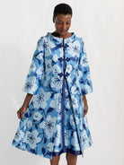 LILA dress Garden Wall Blue - Lesley Evers - Dress - Shop - Shop/All Products