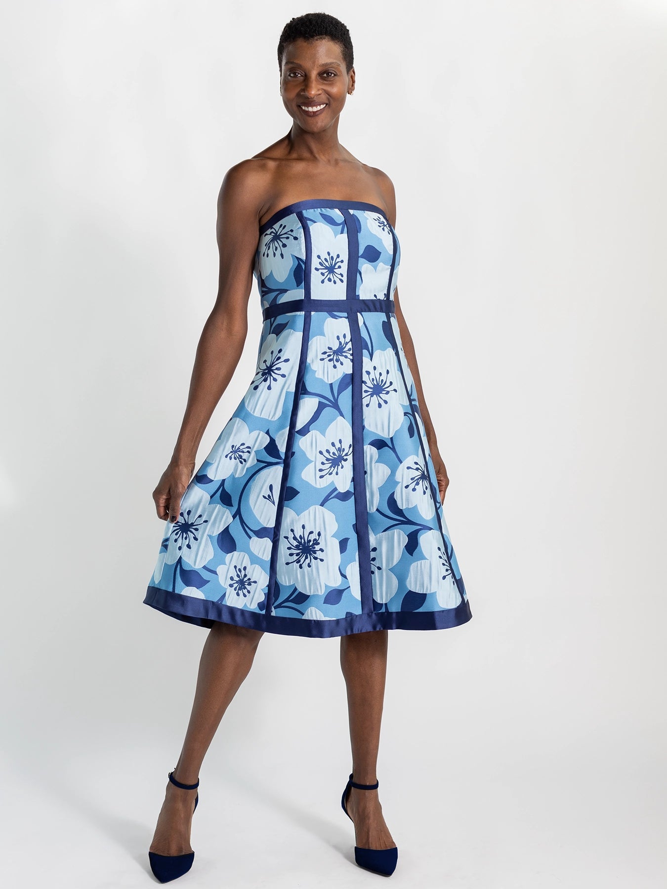 LILA dress Garden Wall Blue - Lesley Evers - Dress - Shop - Shop/All Products