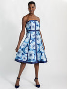 LILA dress Garden Wall Blue - Lesley Evers - Dress - Shop - Shop/All Products