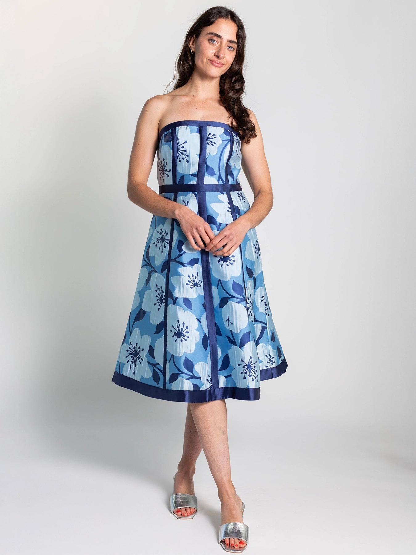 LILA dress Garden Wall Blue - Lesley Evers - Dress - Shop - Shop/All Products