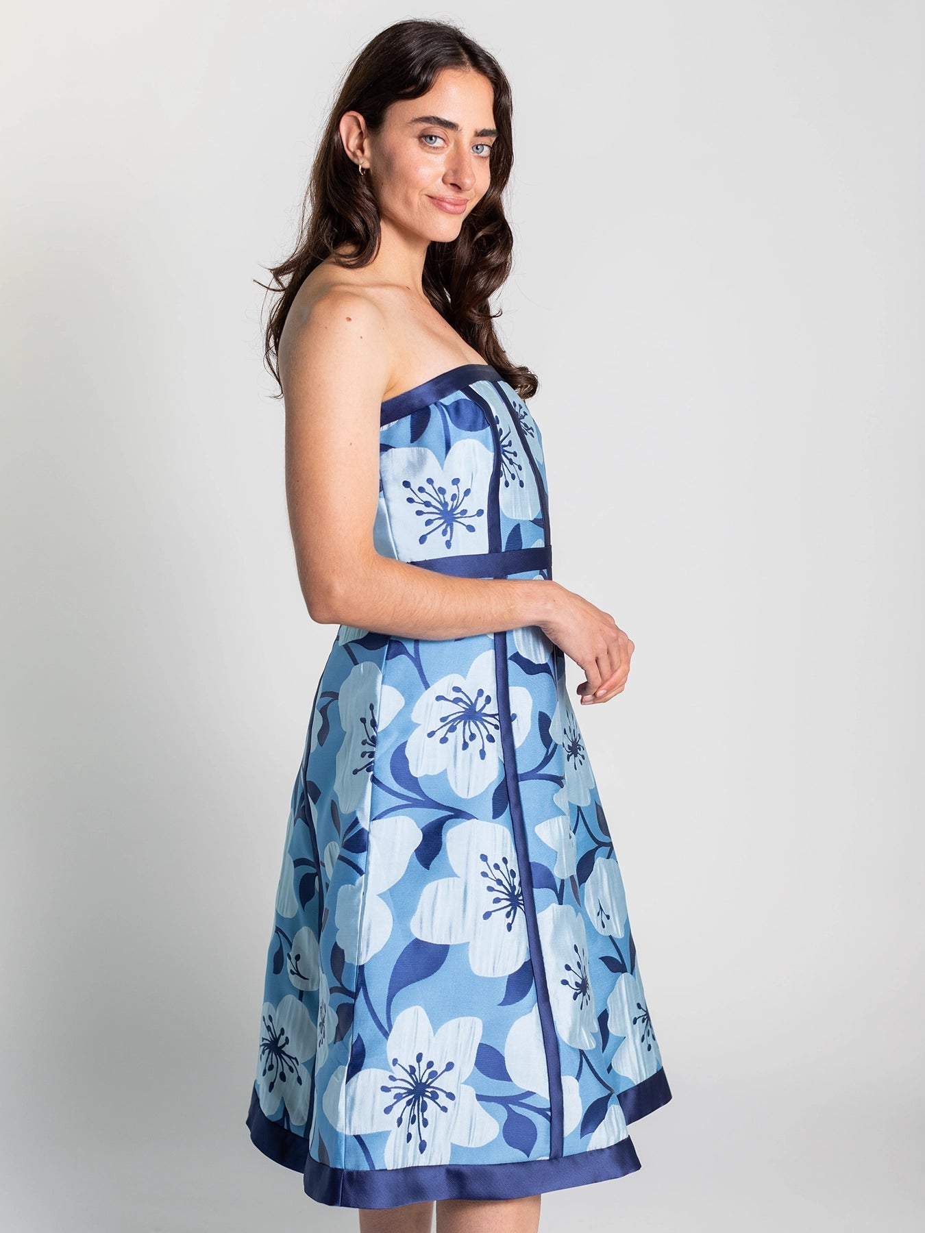 LILA dress Garden Wall Blue - Lesley Evers - Dress - Shop - Shop/All Products