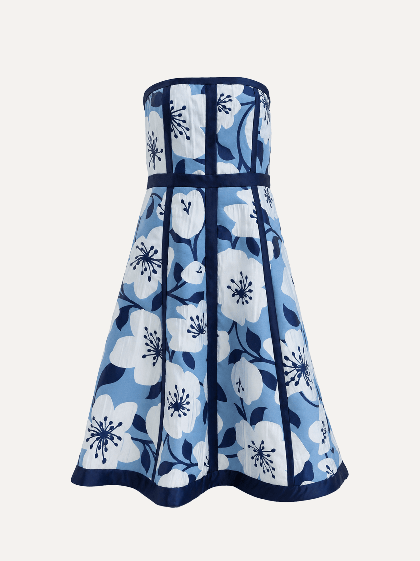 LILA dress Garden Wall Blue - Lesley Evers-Dress-gown-new