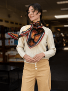 LILLIAN silk twill scarf Box of Chocolates - Lesley Evers - Accessories - box of chocolates - cotton silk