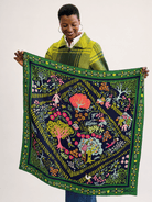 LILLIAN silk twill scarf Garden Path - Lesley Evers-Accessories-cotton silk-Dixie Olive Set