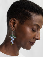 Lily of the Valley Earrings Blue and Silver - Lesley Evers - Accessories - accessory - new