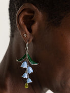 Lily of the Valley Earrings Blue and Silver - Lesley Evers - Accessories - accessory - new