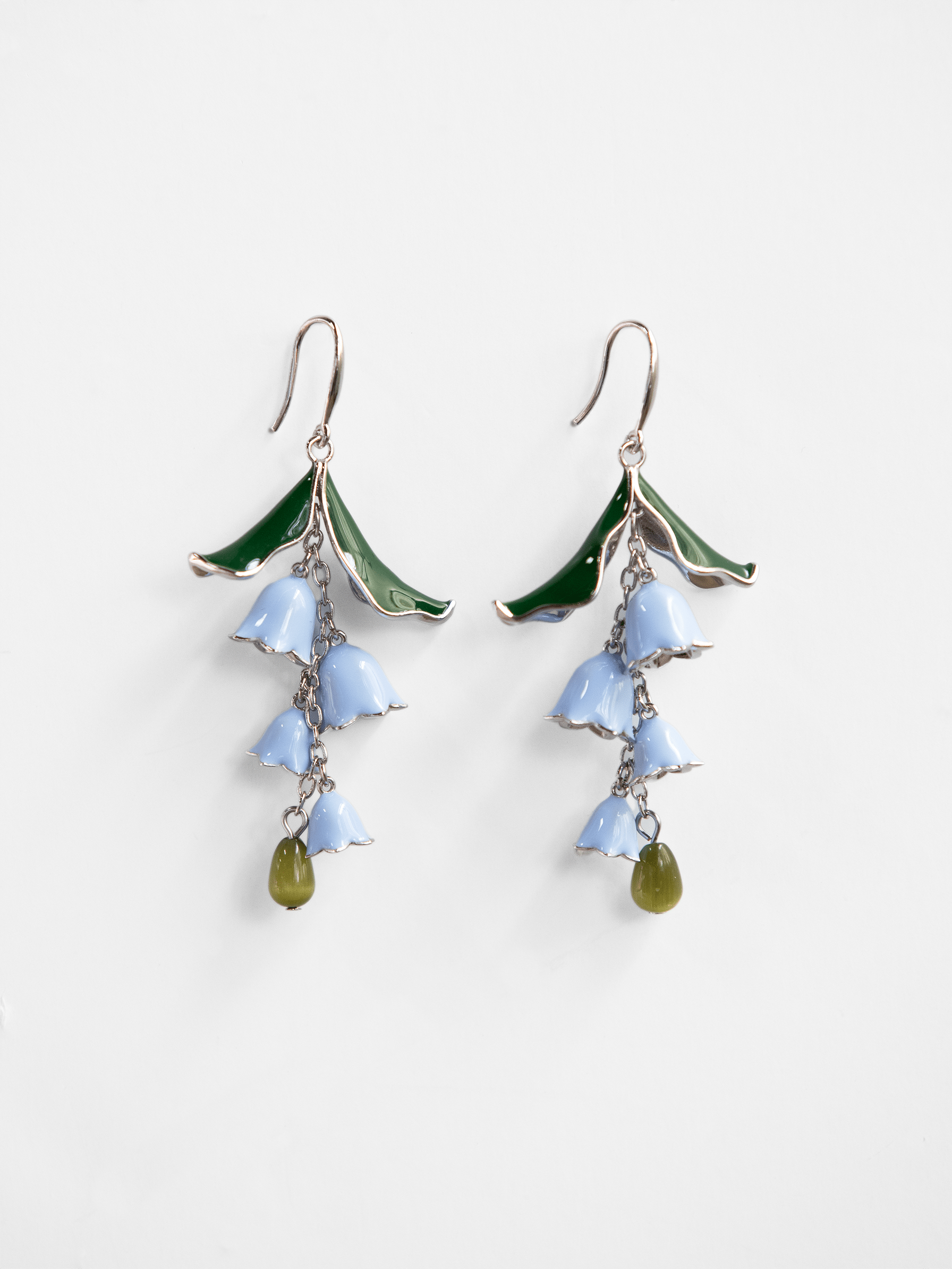 Lily of the Valley Earrings Blue and Silver - Lesley Evers - Accessories - accessory - new