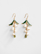 Lily of the Valley Earrings Ivory and Gold - Lesley Evers - Accessories - accessory - new