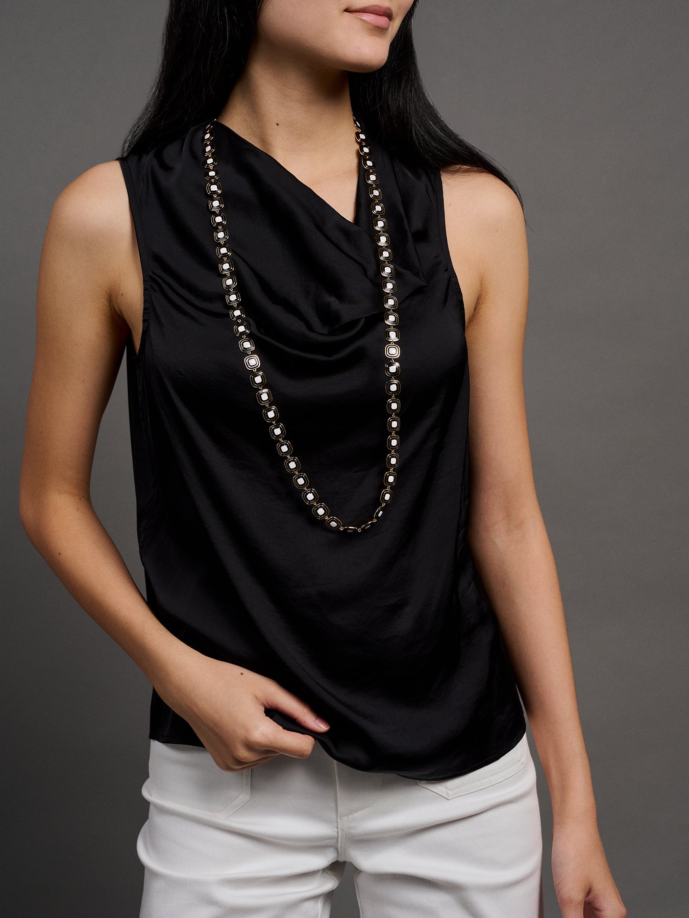 Long Pebble Necklace Aspen - Lesley Evers - Accessories - accessory - new