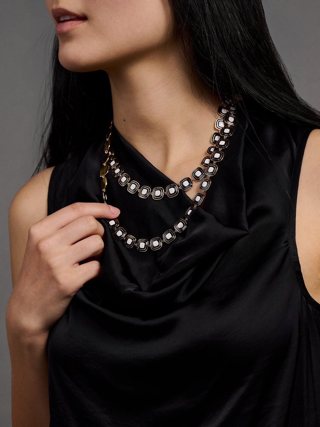 Long Pebble Necklace Aspen - Lesley Evers - Accessories - accessory - new