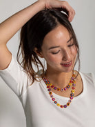 Long Pebble Necklace Multi - Lesley Evers - Accessories - accessory - new