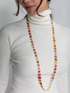Long Pebble Necklace Multi - Lesley Evers - Accessories - accessory - new