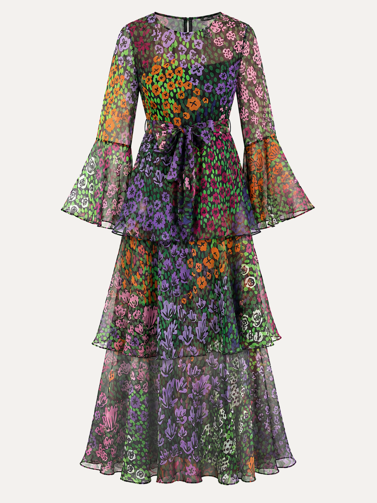 LOUISE dress May Flowers - Lesley Evers-Dress-formal-gown