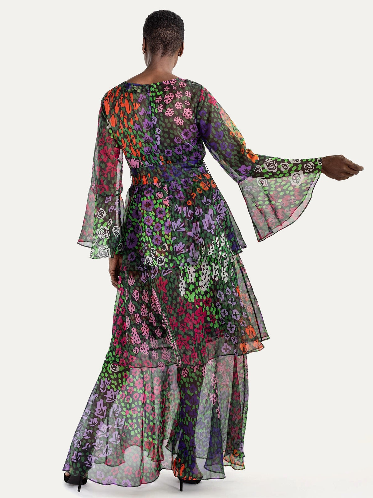 LOUISE dress May Flowers - Lesley Evers-Dress-formal-gown