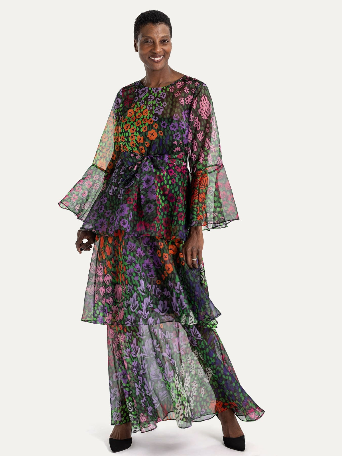 LOUISE dress May Flowers - Lesley Evers-Dress-formal-gown