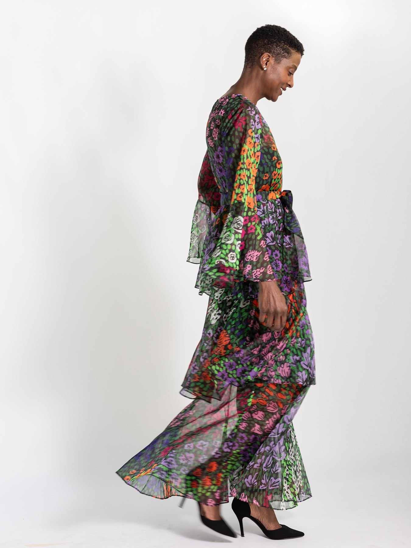 LOUISE dress May Flowers – Lesley Evers