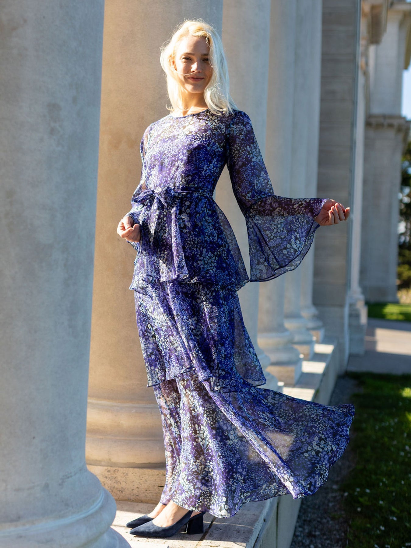 LOUISE dress Spring Meadow Lilac - Lesley Evers - Dress - formal - Shop