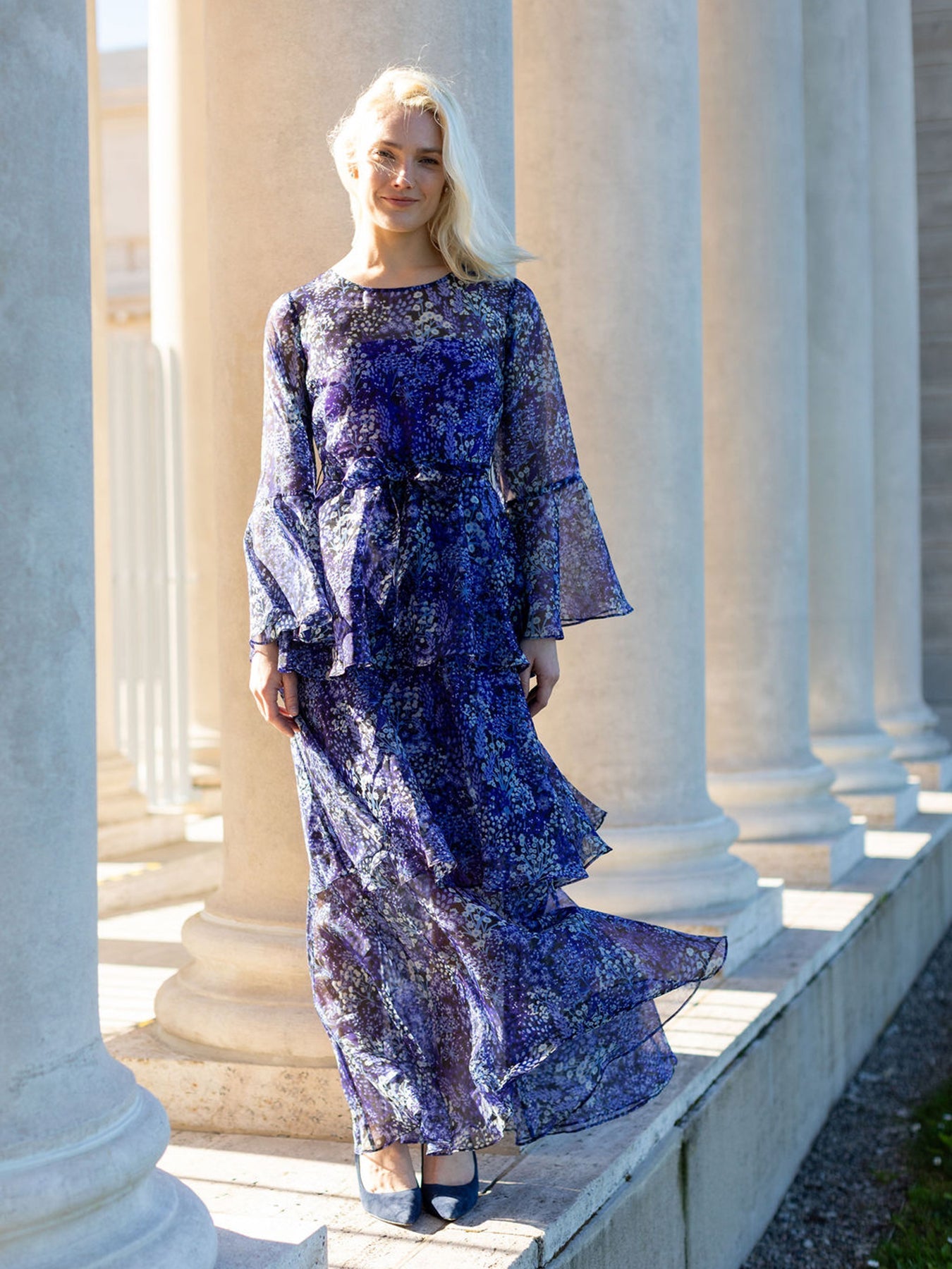 LOUISE dress Spring Meadow Lilac - Lesley Evers - Dress - formal - Shop