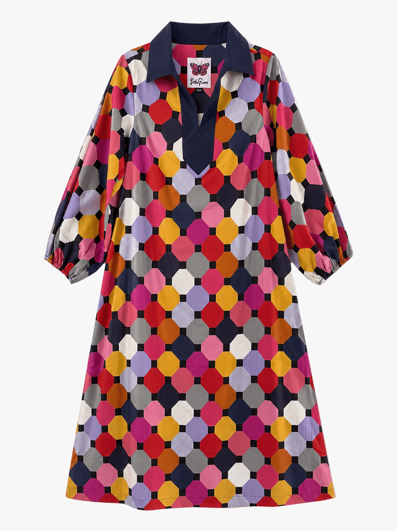 LYDIA dress Promenade Multi - Lesley Evers-Dress-Shop-Shop/All Products
