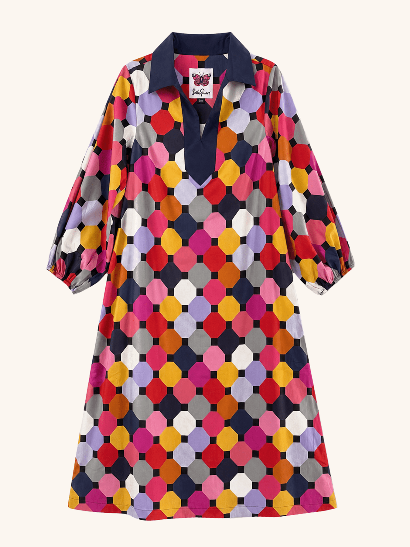 LYDIA dress Promenade Multi - Lesley Evers-Dress-Shop-Shop/All Products