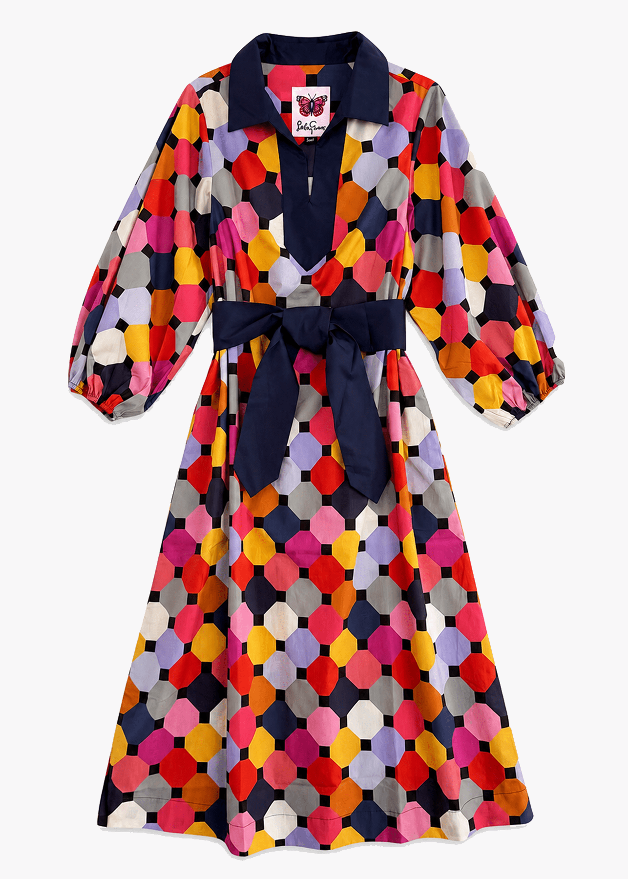 LYDIA dress Promenade Multi - Lesley Evers-Dress-Shop-Shop/All Products