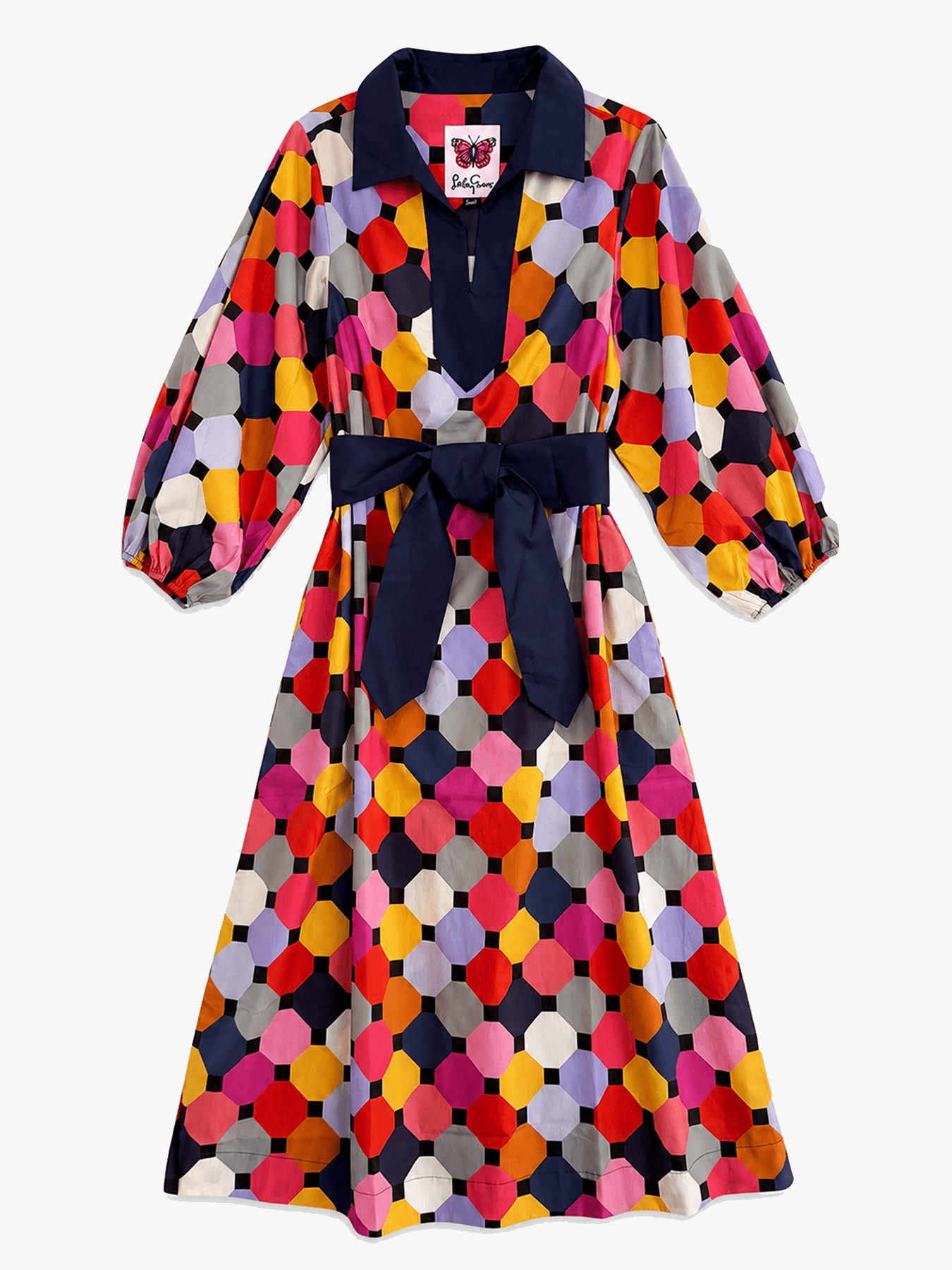 LYDIA dress Promenade Multi - Lesley Evers-Dress-Shop-Shop/All Products