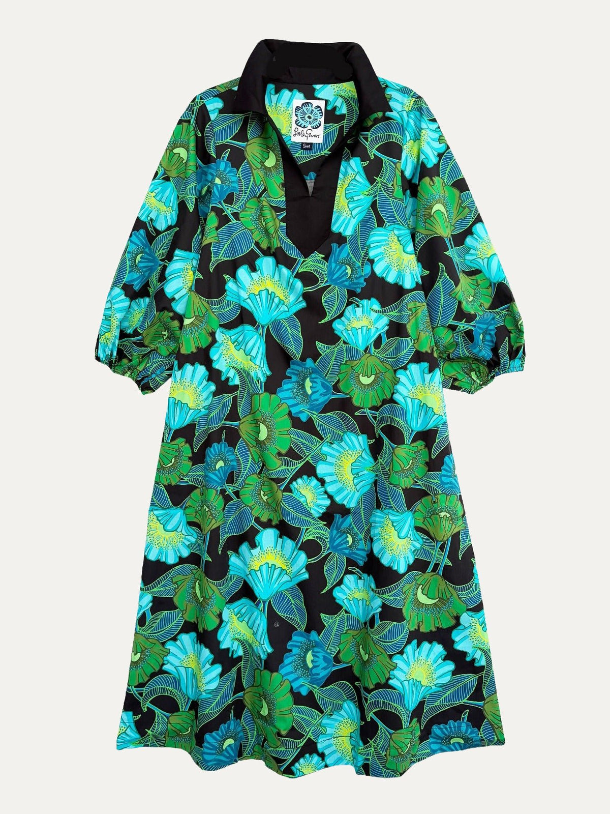 LYDIA dress Secret Garden Green - Lesley Evers-Dress-Shop-Shop/All Products