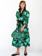 LYDIA dress Secret Garden Green - Lesley Evers-Dress-Shop-Shop/All Products