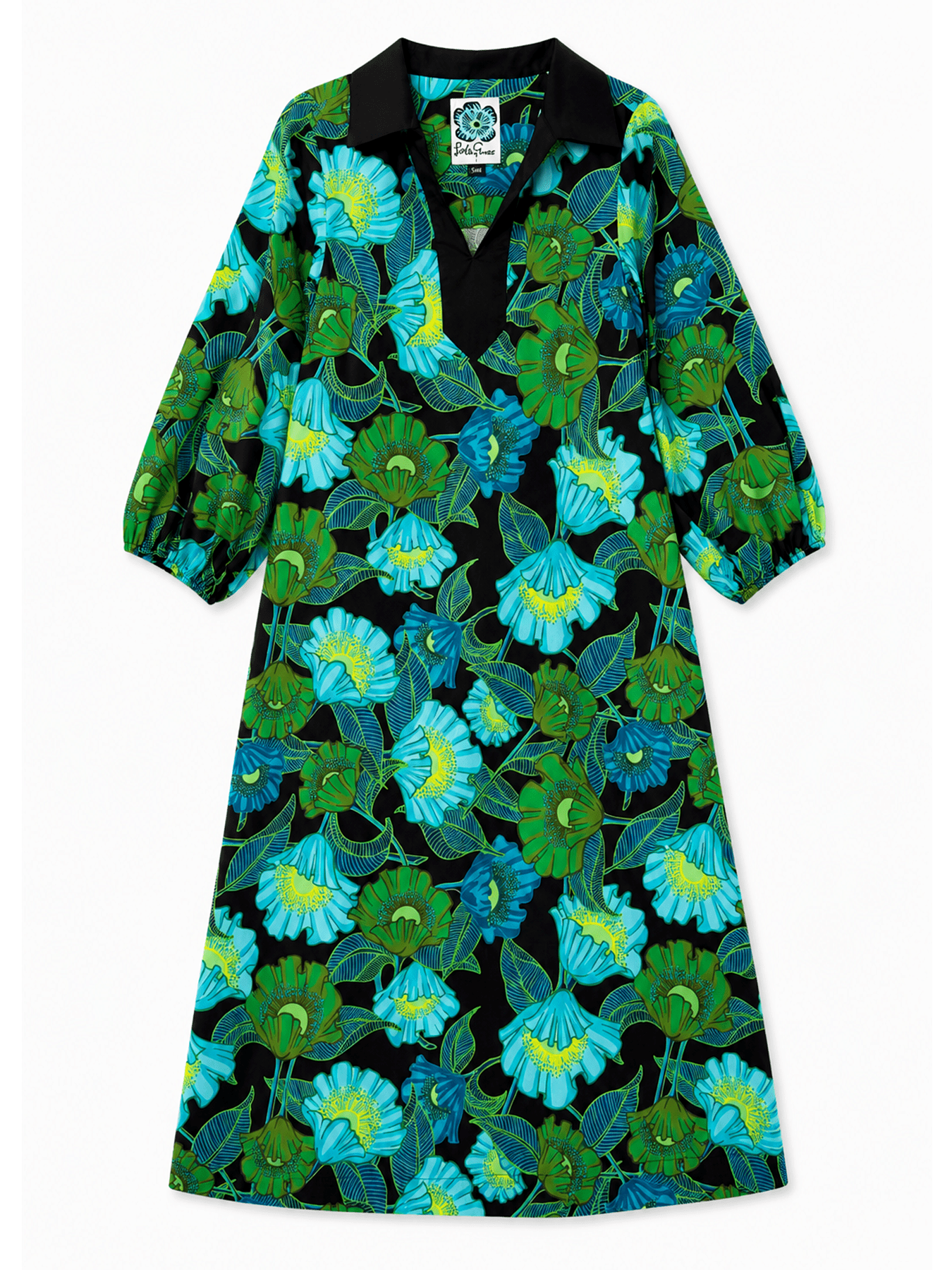 LYDIA dress Secret Garden Green - Lesley Evers-Dress-Shop-Shop/All Products