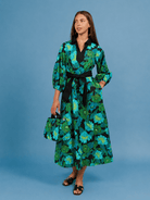 LYDIA dress Secret Garden Green - Lesley Evers-Dress-Shop-Shop/All Products