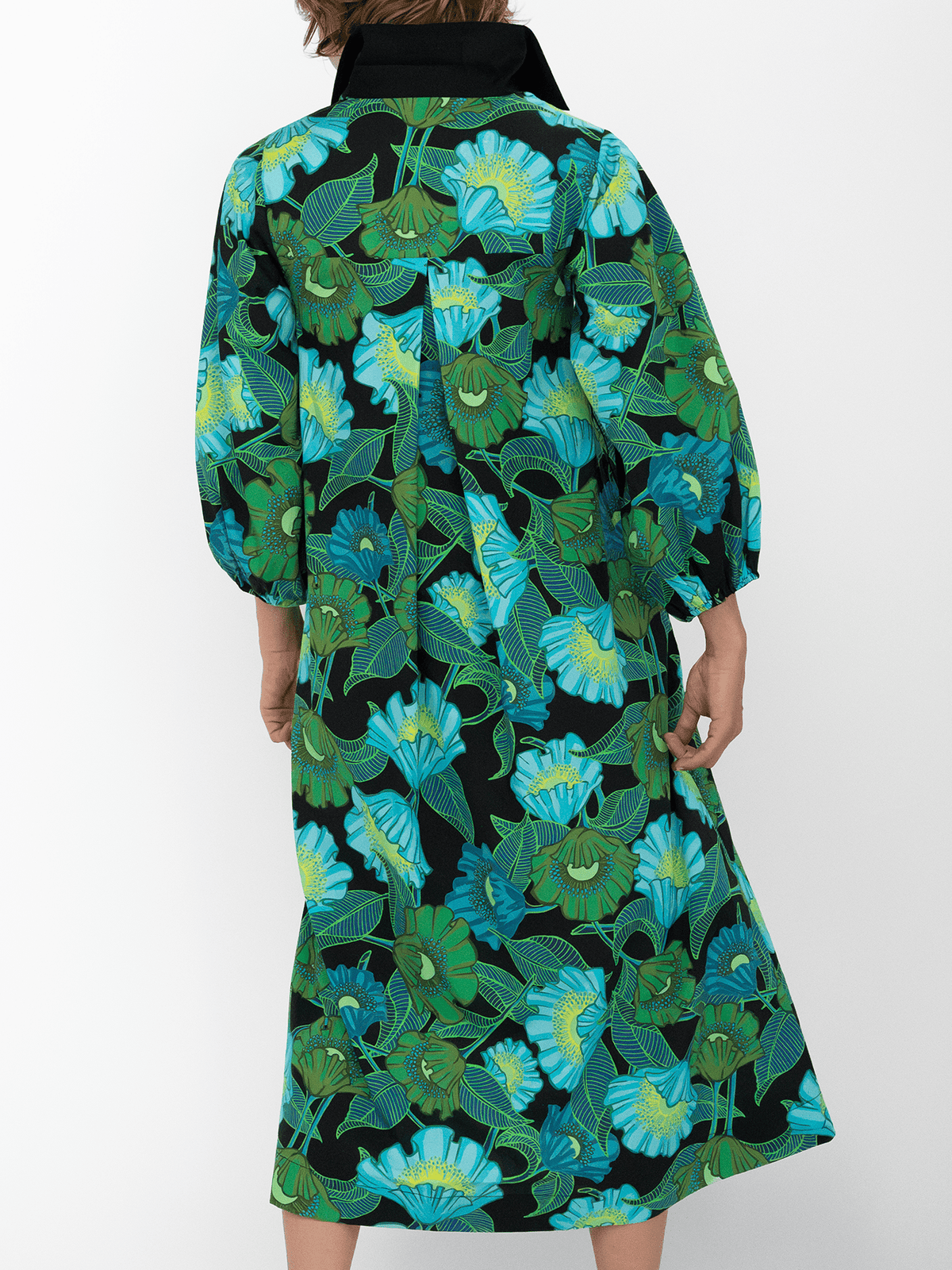 LYDIA dress Secret Garden Green - Lesley Evers-Dress-Shop-Shop/All Products