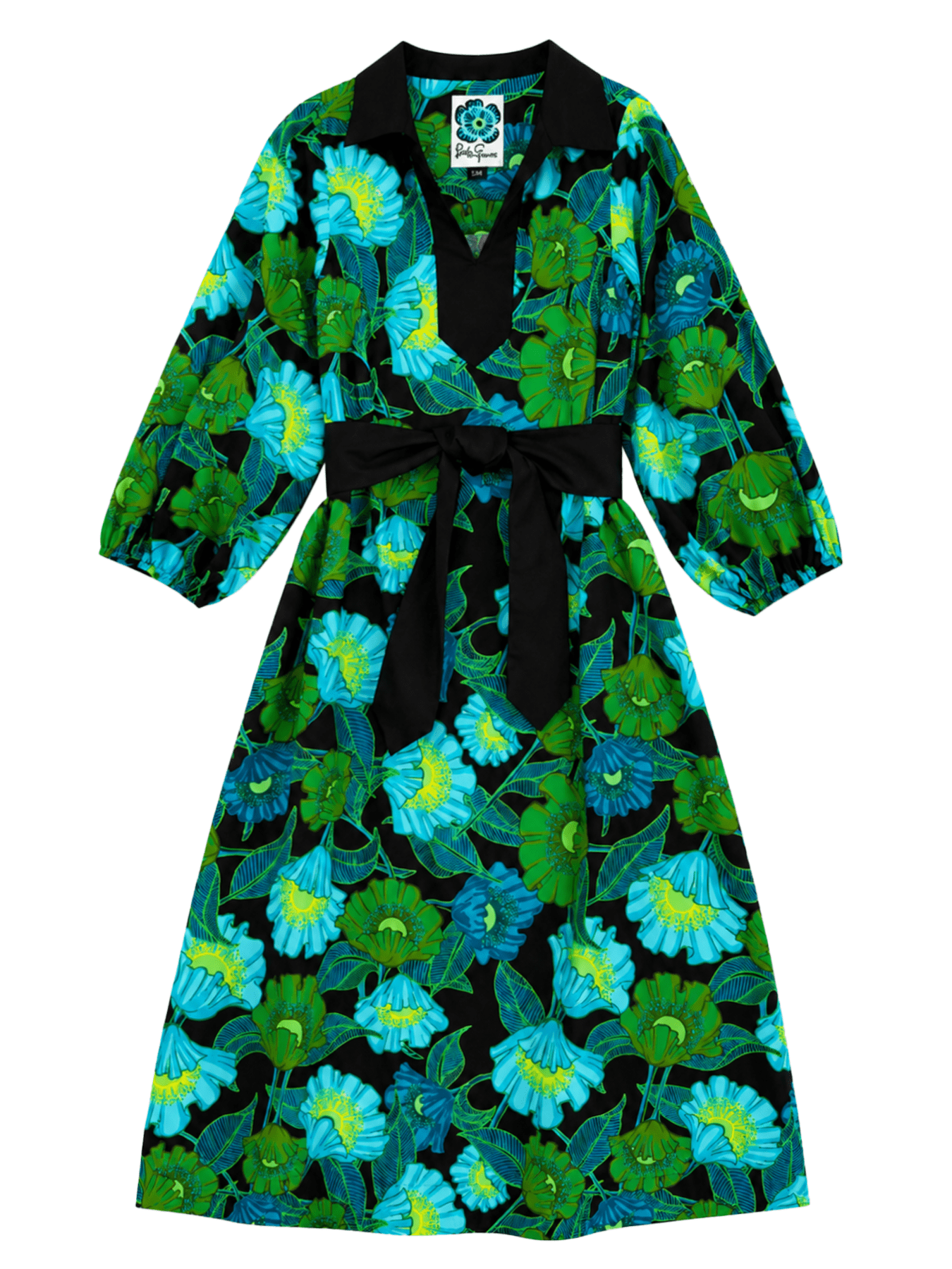 LYDIA dress Secret Garden Green - Lesley Evers-Dress-Shop-Shop/All Products