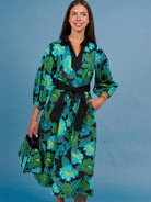 LYDIA dress Secret Garden Green - Lesley Evers-Dress-Shop-Shop/All Products