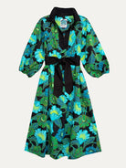 LYDIA dress Secret Garden Green - Lesley Evers-Dress-Shop-Shop/All Products