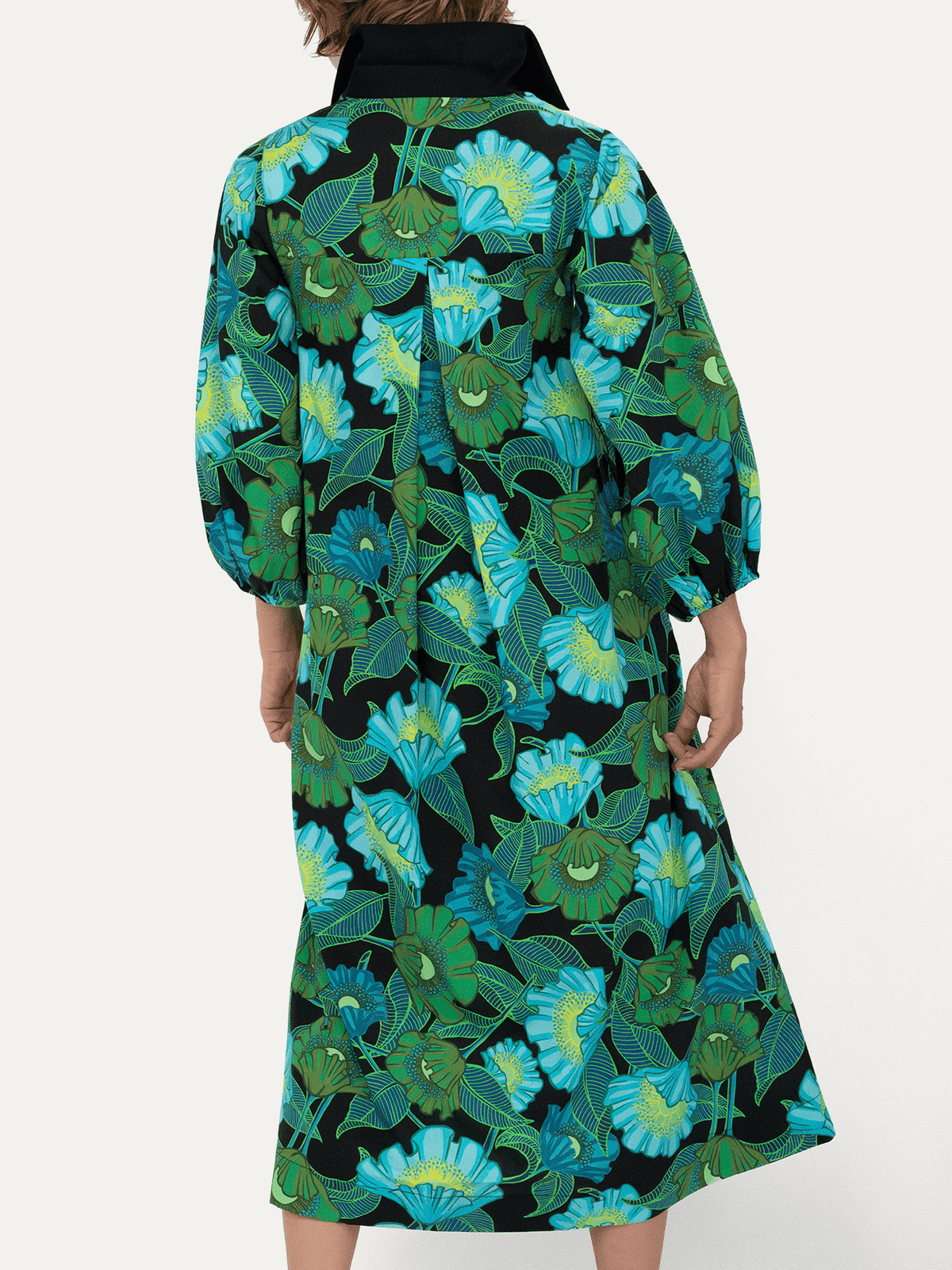 LYDIA dress Secret Garden Green - Lesley Evers-Dress-Shop-Shop/All Products