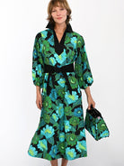 LYDIA dress Secret Garden Green - Lesley Evers-Dress-Shop-Shop/All Products