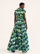 MADELEINE dress Hydrangea Navy - Lesley Evers-Dress-formal-gown
