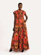 MADELEINE dress Paisley Sunset - Lesley Evers-Dress-formal-gown