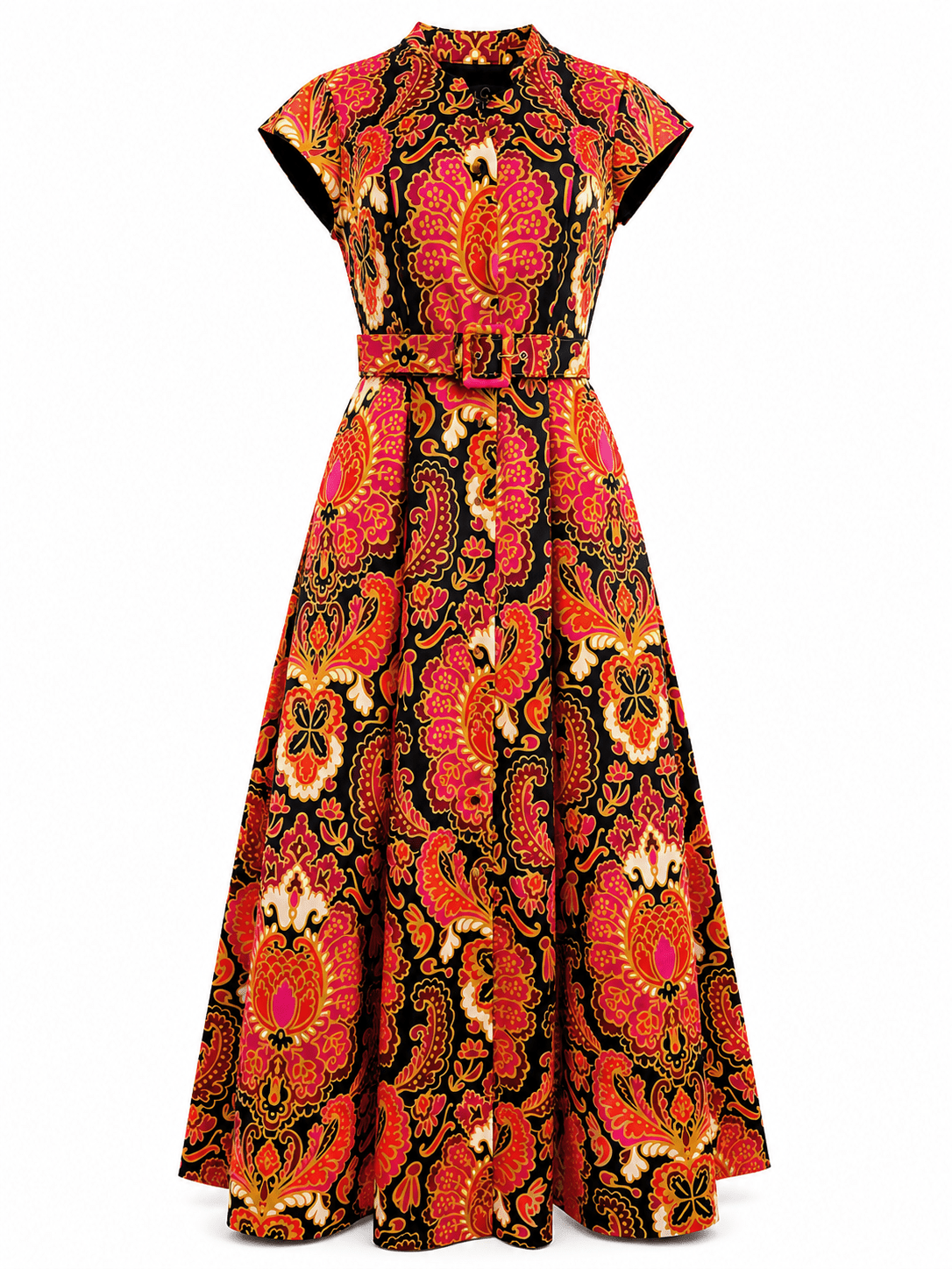 MADELEINE dress Paisley Sunset - Lesley Evers-Dress-formal-Shop