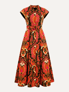 MADELEINE dress Paisley Sunset - Lesley Evers-Dress-formal-gown